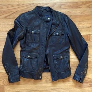 Black leather Martin + OSA Leather Jacket size S